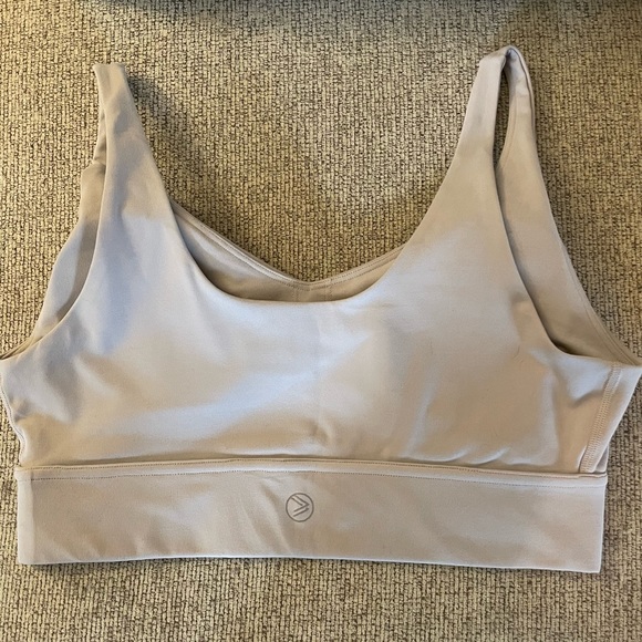 Savvi Light Purple Gray Air Sports Bra Large EUC - Picture 2 of 5